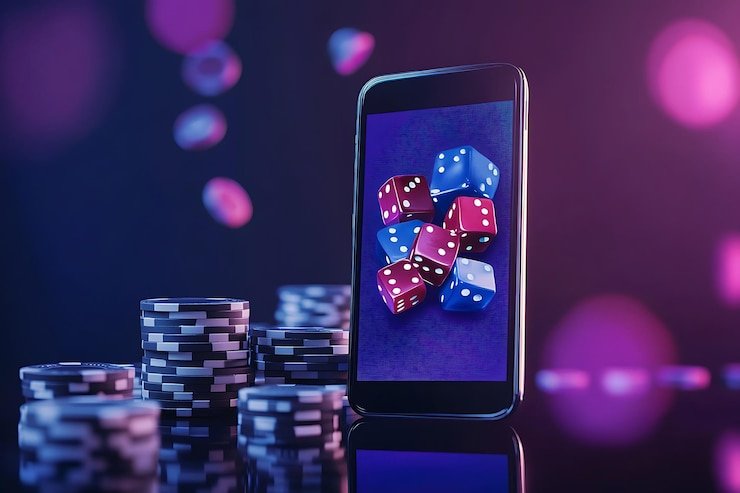 Layar ponsel dengan navigasi spam4d responsif